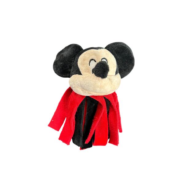 Vintage Disney- Mickey Mouse Plush- head with tassels- red and black preowned - Picture 7 of 7